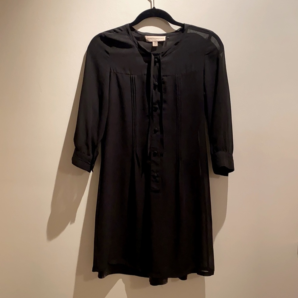 Brooklyn Industries chiffon button-up mini dress.